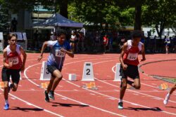 80m Sprint mit Lionel und Moses